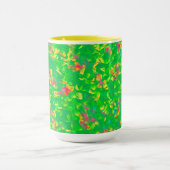 明るい数々の花柄 マグカップ (中央)