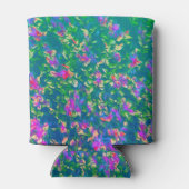 明るい数々の花柄 缶クーラー (裏面)