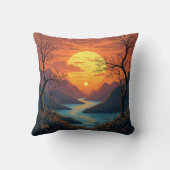 明るい新年のためのピロークッション クッション (裏面)