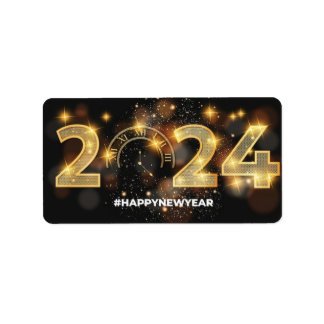 「明るい新年への応援!」 ラベル