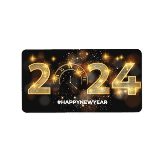 「明るい新年への応援!」 ラベル (正面)