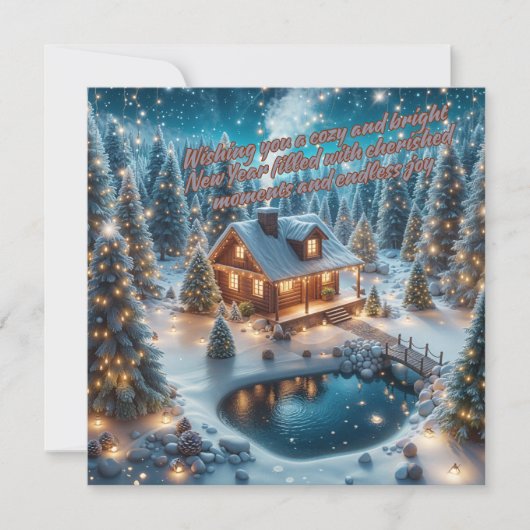 明るい新年を心から祈る シーズンカード (正面)