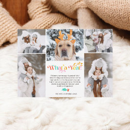 明るい新年レビュー5フォトコラージンググリッド シーズンカード