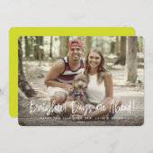 明るい日が新年を迎える写真 シーズンカード (正面/裏面)