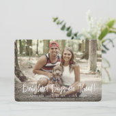 明るい日が新年を迎える写真 シーズンカード (スタンド正面)