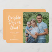 明るい日が新年を迎える写真 シーズンカード (正面/裏面)