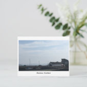 明るい日にアバドーア港 ポストカード (スタンド正面)