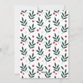 明るい日の先モダン行スクリプトのクリスマスフォト シーズンカード (裏面)