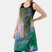 明るい日の出と私の庭のピンクの円錐飾り エプロン (インサイチュ)