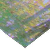 明るい日の出と私の庭のピンクの円錐飾り テーブルクロス (アングル)