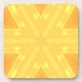 明るい日の出と線の万華鏡のように千変万化するパターン コースター