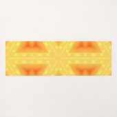 明るい日の出の万華鏡のように千変万化するパターン ヨガマット (裏面(横))