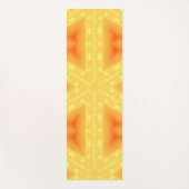 明るい日の出の万華鏡のように千変万化するパターン ヨガマット (正面)