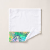 明るい日の熱帯金ゴールドバスルーム用タオルセット バスタオルセット (ウォッシュタオル)