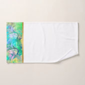 明るい日の熱帯金ゴールドバスルーム用タオルセット バスタオルセット (ハンドタオル)