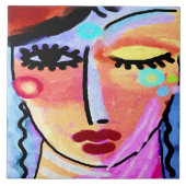 明るい日先進抽象芸術デジ絵画タル タイル (正面)