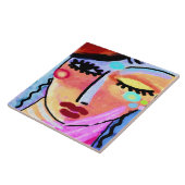 明るい日先進抽象芸術デジ絵画タル タイル (側面)