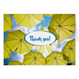 明るい日当たりの良いイエロー傘