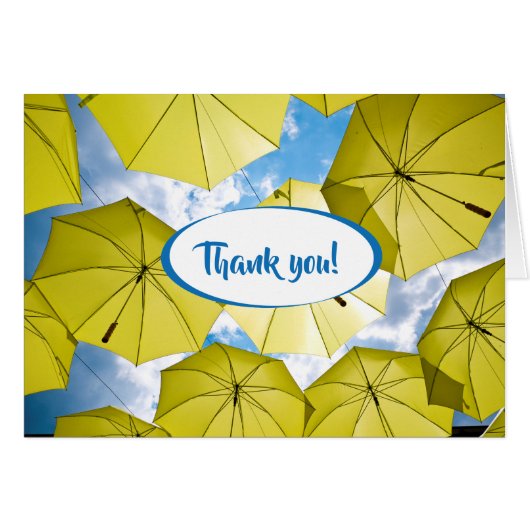 明るい日当たりの良いイエロー傘 (正面横)