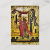 明るい日当たりの良い花オーソドックス結婚の祈りの言葉カード プレイスカード (正面)