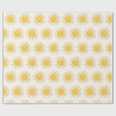 明るい日照りフォト誕生日 ラッピングペーパー (フラット)