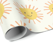 明るい日照りフォト誕生日 ラッピングペーパー (ロールコーナー)