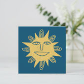 明るい日照微笑みカスタマイズ顔ITカード (スタンド正面)