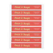 明るい日編集可能な色の回り込みラベル ラップアラウンドラベル (シート)