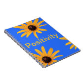 明るい日黄色の花オン王室のブルー ノートブック (右側)