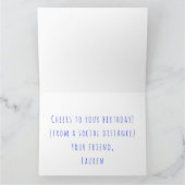 明るい明るいヴィンテージキャンパーハッピーバースデーカード カード (内部)