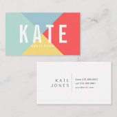 明るい明るい色のMommyカード コーリングカード (正面/裏面)