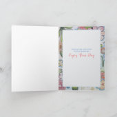 明るい明るい花ハッピーバースデーカスタムカード シーズンカード (内部)