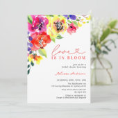 明るい明るい花ラブ開花ブライダルシャワー 招待状 (スタンド正面)
