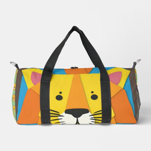 明るい明カラフルるいライオン プリントバックパック (正面)