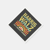 明るい明日のためにハリスワルツKamala Harris スタンダードカクテルナプキン (角)