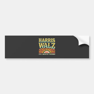 明るい明日のためにハリスワルツKamala Harris バンパーステッカー
