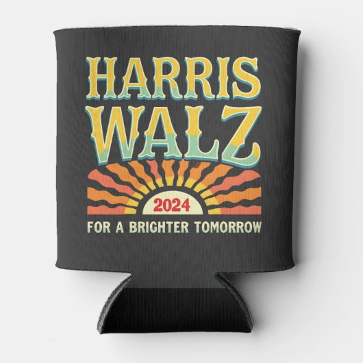 明るい明日のためにハリスワルツKamala Harris 缶クーラー (正面)