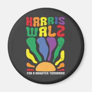 明るい明日のためにハリス・ワルツKamala LGBT マグネット