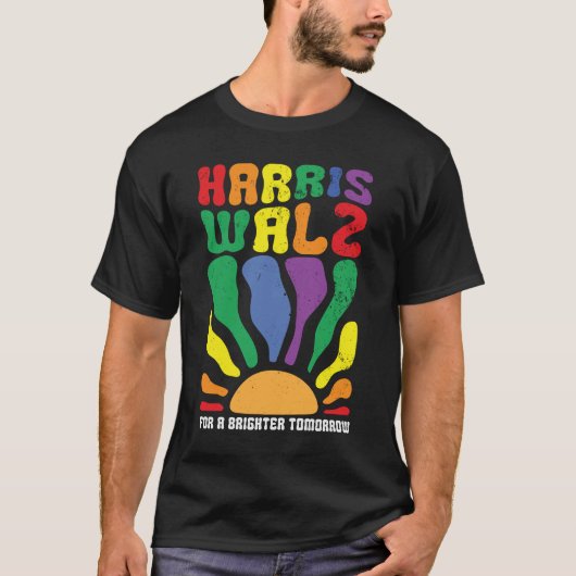 明るい明日のためにハリス・ワルツKamala LGBT Tシャツ (正面)