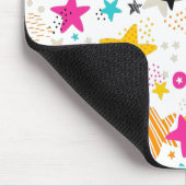 明るい星とドットのクリップボード マウスパッド (コーナー)