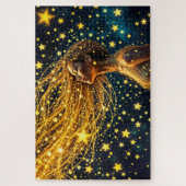 明るい星に囲ま白熱［赤熱］光を放つれた夢の少女 ジグソーパズル (縦)