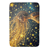 明るい星に囲ま白熱［赤熱］光を放つれた夢の少女 バスマット (正面縦)