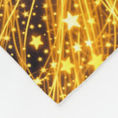 明るい星に囲ま白熱［赤熱］光を放つれた夢の少女 フリースブランケット (角)