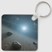 明るい星のまわりにのベガの小惑星帯。 キーホルダー (裏面)