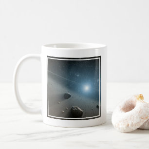 明るい星のまわりにのベガの小惑星帯。 コーヒーマグカップ