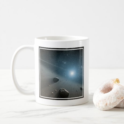 明るい星のまわりにのベガの小惑星帯。 コーヒーマグカップ (ドーナツ)