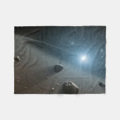 明るい星のまわりにのベガの小惑星帯。 フリースブランケット (正面(横))