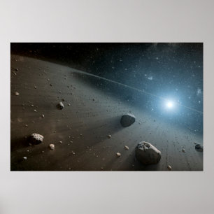 明るい星のまわりにのベガの小惑星帯。 ポスター