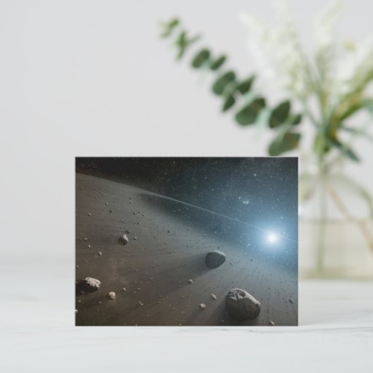 明るい星のまわりにのベガの小惑星帯。 ポストカード (スタンド正面)