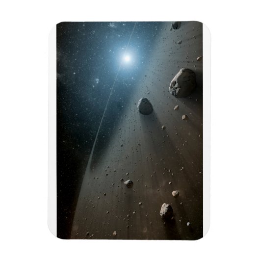 明るい星のまわりにのベガの小惑星帯。 マグネット (縦)